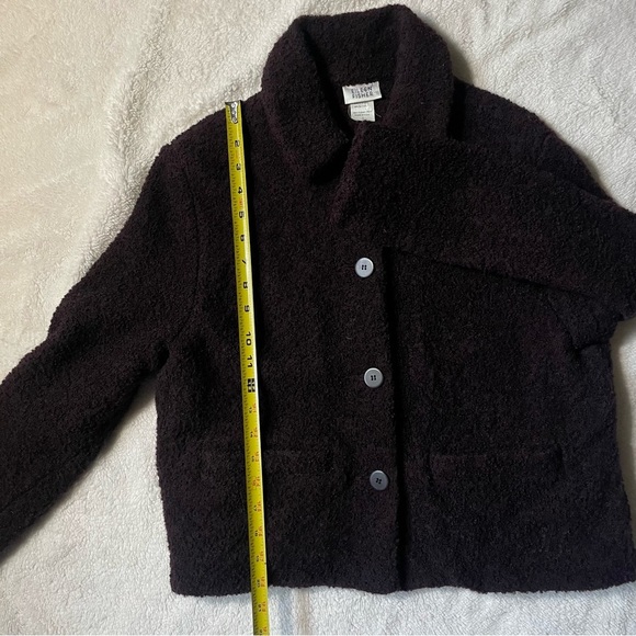 Eileen Fisher Womens Wool Jacket Size S Boucle Pockets - Picture 8 of 8